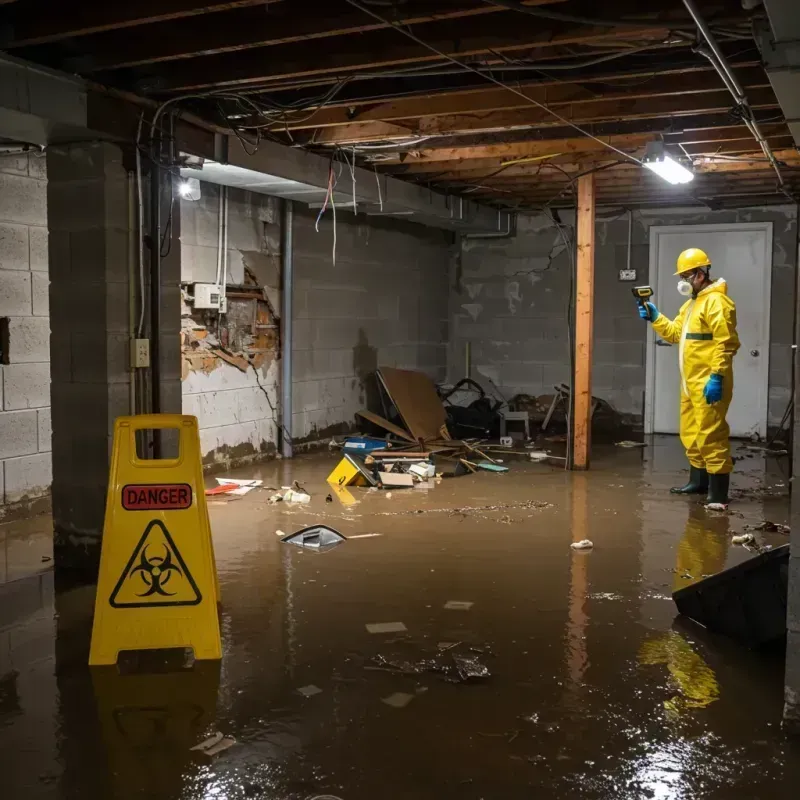 Flooded Basement Electrical Hazard in La Villa, TX Property